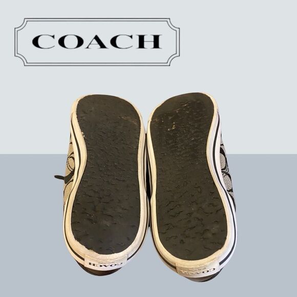 Coach "Francesca" Black Signature C Sneakers 6 - Picture 5 of 5
